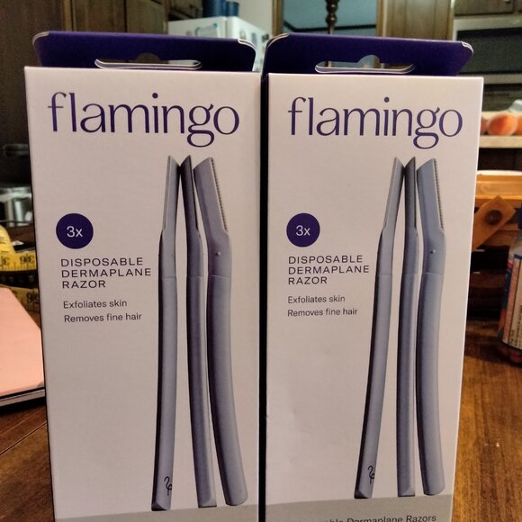 NEW - 2 Flamingo Disposable Dermaplane Razor 3 packs - Picture 4 of 4